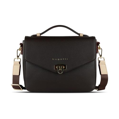 Сумка женская BUGATTI ЭЛЛА | ELLA, тёмно-коричневая, полиуретан; - купить необычные подарки в Воронеже