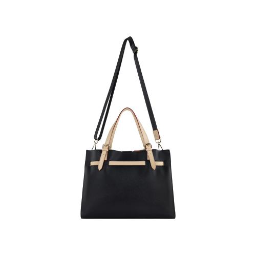 Сумка наплечная женская BUGATTI ЭЛЛА | ELLA, черная, полиуретан, 37,5х13; - купить именные сувениры в Воронеже