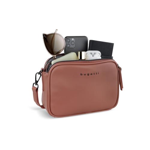Сумка кросс-боди женская BUGATTI АЛМАТА | ALMATA, абрикосовая, полиуретан, 21; - купить подарки с логотипом в Воронеже