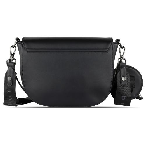 Сумка наплечная женская BUGATTI АЛМАТА | ALMATA, с кошельком, чёрная, полиуретан, 27х6х18; - купить подарки с логотипом в Воронеже