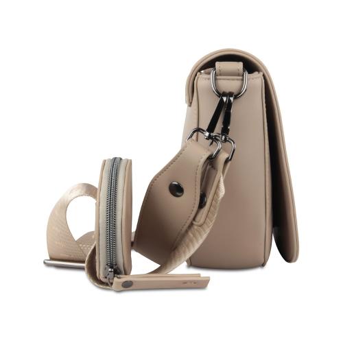 Сумка наплечная женская BUGATTI АЛМАТА | ALMATA, с кошельком, песочная, полиуретан, 27х6х18; - купить необычные сувениры в Воронеже