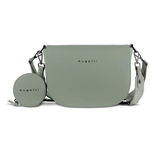 Сумка наплечная женская BUGATTI Almata, с кошельком, мятная, полиуретан, 27х6х18; - купить необычные подарки в Воронеже