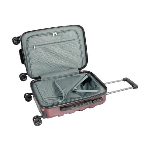 Чемодан для ручной клади BUGATTI ГАЛАТЕЯ | GALATEA, бордовый, поликарбонат / АБС-пластик, 36,5х24,5х56 см; - купить необычные подарки в Воронеже