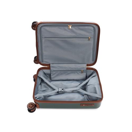 Чемодан для ручной клади BUGATTI АМЕЛИЯ | AMELIA, зеленый, поликарбонат / АБС-пластик, 32х22х53 см; - купить необычные подарки в Воронеже