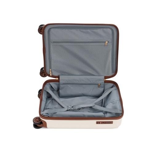 Чемодан для ручной клади BUGATTI АМЕЛИЯ | AMELIA, бежевый, поликарбонат / АБС-пластик, 32х22х53 см; - купить необычные подарки в Воронеже