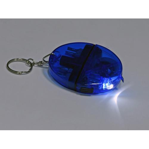 Брелок-рулетка с набором отверток и фонариком; - купить именные сувениры в Воронеже