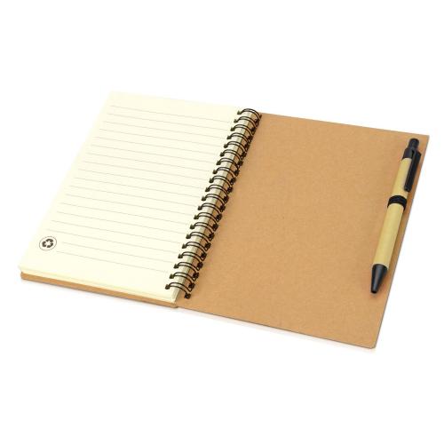 Блокнот Helly с ручкой; - купить именные сувениры в Воронеже