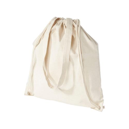 Рюкзак со шнурком Flin из хлопчатобумажной ткани плотностью 240 г/м2; - купить именные сувениры в Воронеже
