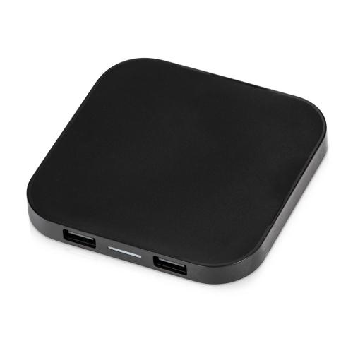 Беспроводная зарядка Tile с 2 USB-A, 5 Вт; - купить бизнесс-сувениры в Воронеже