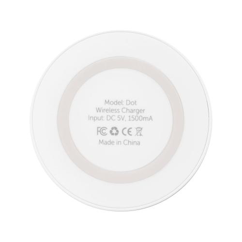 Беспроводное зарядное устройство Dot, 5 Вт; - купить подарки с логотипом в Воронеже