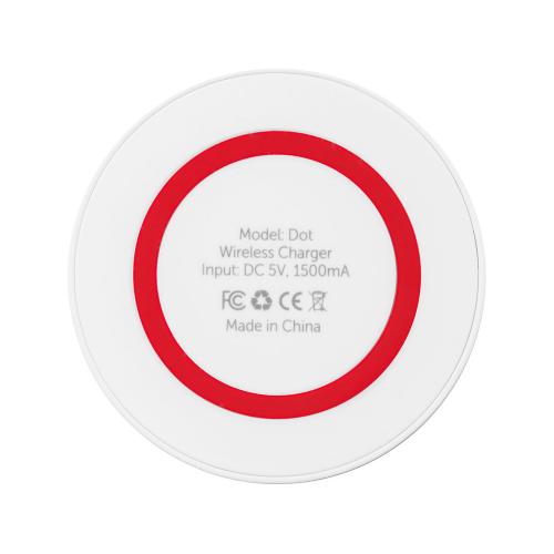Беспроводное зарядное устройство Dot, 5 Вт; - купить подарки с логотипом в Воронеже