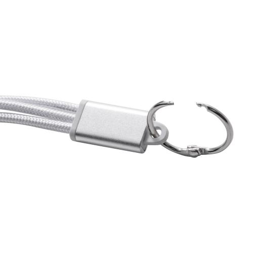 Кабель для зарядки Tres с брелоком; - купить подарки с логотипом в Воронеже