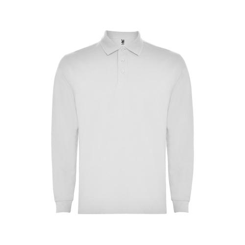 Рубашка поло Carpe мужская с длинным рукавом, белый