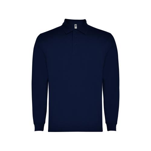 Рубашка поло Carpe мужская с длинным рукавом, нэйви