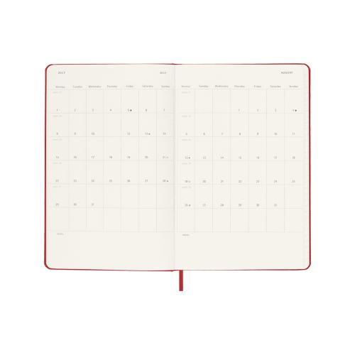 Записная книжка 12 месяцев на 2024 год, в твердой обложке, красный, Large; - купить именные сувениры в Воронеже
