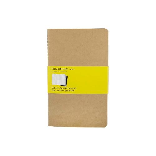 Записная книжка Moleskine Cahier (в клетку, 3 шт.), Large ; - купить необычные сувениры в Воронеже