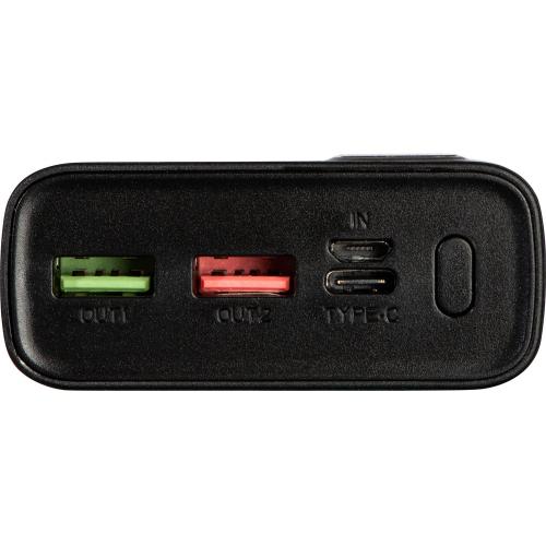 Портативный внешний аккумулятор FAST 20000 Black; - купить подарки с логотипом в Воронеже