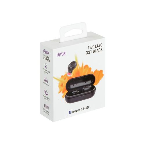 Наушники HIPER TWS Lazo X31 Black ; - купить подарки с логотипом в Воронеже