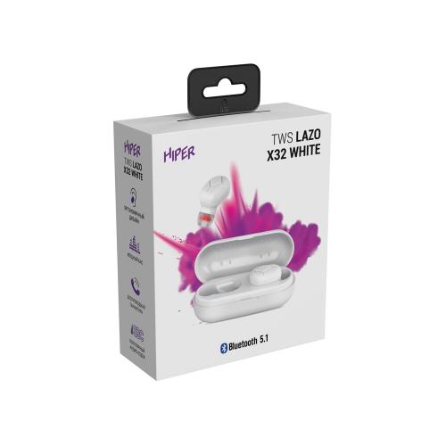 Наушники HIPER TWS Lazo X32 White ; - купить подарки с логотипом в Воронеже
