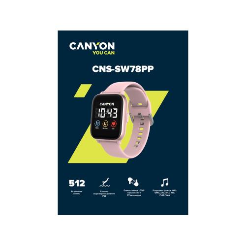 Смарт-часы со встроенным плеером Canyon SaltSW-78; - купить подарки с логотипом в Воронеже