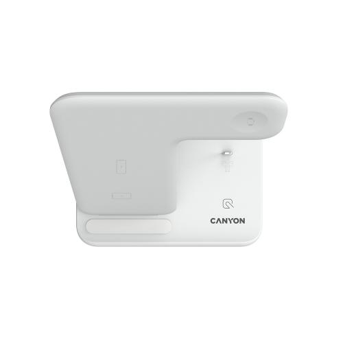 Беспроводное зарядное устройство для гаджетов 3-в-1 с технологией QI Canyon WS-302 ; - купить необычные сувениры в Воронеже