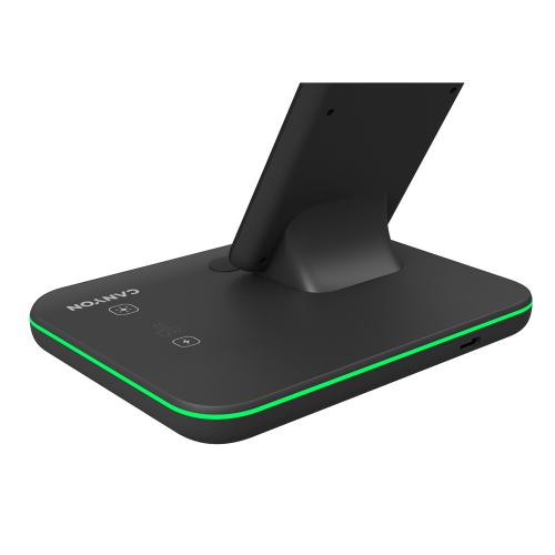 Беспроводное зарядное устройство для гаджетов 3-в-1 с технологией QI Canyon WS-303 ; - купить необычные сувениры в Воронеже