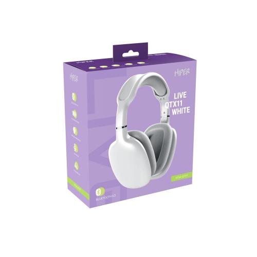 HIPER Наушники накладные Bluetooth HIPER Live белый HTW-QTX11; - купить именные сувениры в Воронеже