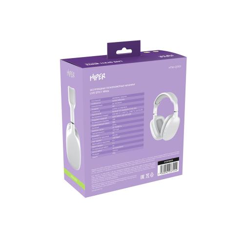 HIPER Наушники накладные Bluetooth HIPER Live белый HTW-QTX11; - купить подарки с логотипом в Воронеже
