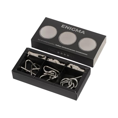 Набор из 3 металлических головоломок в мешочках Enigma; - купить необычные подарки в Воронеже