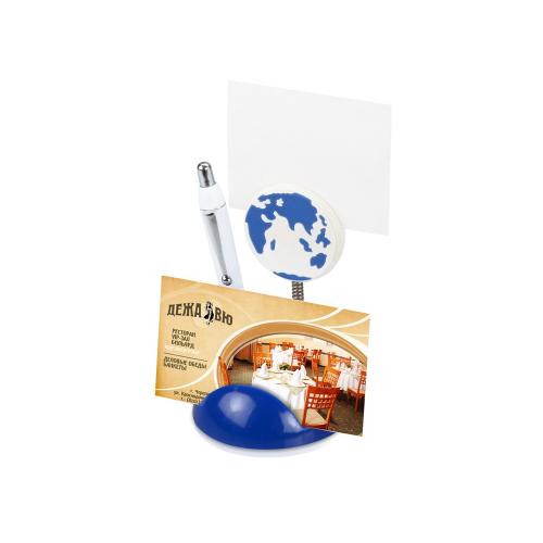 Подставка для визиток и ручки с держателем для бумаги Глобус; - купить необычные подарки в Воронеже