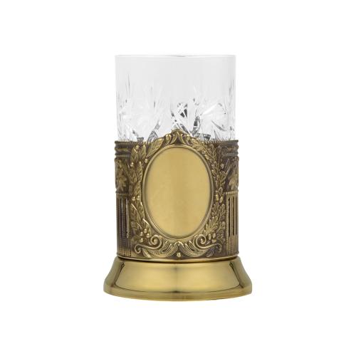 Подстаканник с хрустальным стаканом Базовый-Л; - купить необычные сувениры в Воронеже