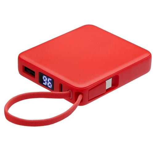 Внешний аккумулятор со встроенным кабелем USB-C Дэнси, 5000 мАч; - купить необычные подарки в Воронеже