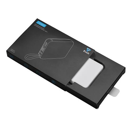 Внешний аккумулятор со встроенным кабелем USB-C Дэнси, 5000 мАч; - купить подарки с логотипом в Воронеже