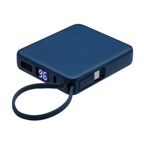 Внешний аккумулятор со встроенным кабелем USB-C Дэнси, 5000 мАч; - купить необычные подарки в Воронеже