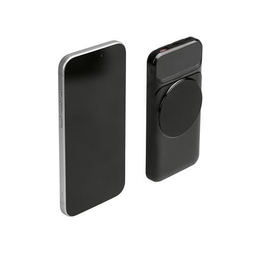 Магнитный беспроводной внешний аккумулятор со встроенными кабелями Мэни,быстаря зарядка, 10000 мАч; - купить необычные подарки в Воронеже