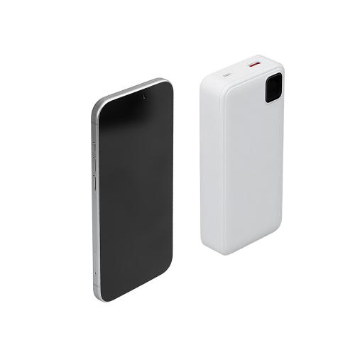 Внешний аккумулятор со встроенными кабелями Фрэйм Про, быстрая зарядка, 20000мач; - купить необычные подарки в Воронеже