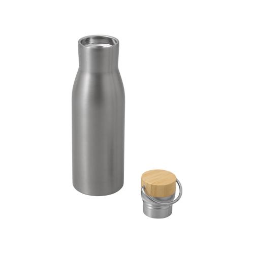 Вакуумная термобутылка с бамбуковой крышкой Klas, 500 мл; - купить необычные подарки в Воронеже