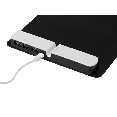 Коврик для мыши со встроенным USB-хабом Plug; - купить именные сувениры в Воронеже