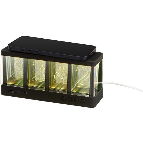 Часы с беспроводной зарядкой Cyber; - купить необычные подарки в Воронеже