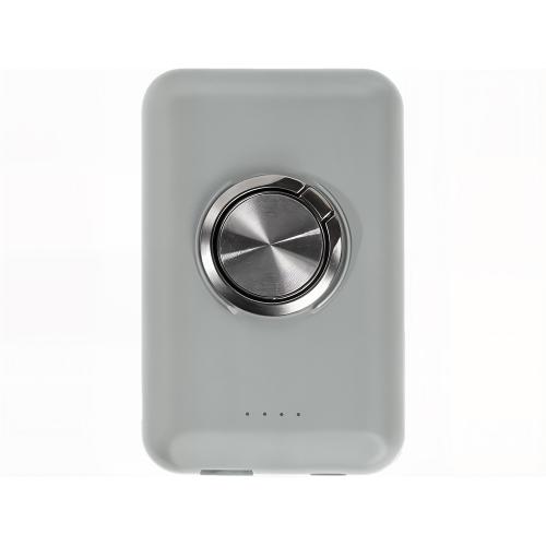 Магнитный беспроводной внешний аккумулятор MagnetIQ, 5000 mah, 10 W; - купить именные сувениры в Воронеже
