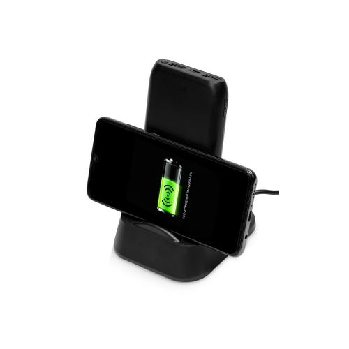 Портативное беспроводное зарядное устройство с док-станцией Uniq, 10000 mah; - купить именные сувениры в Воронеже