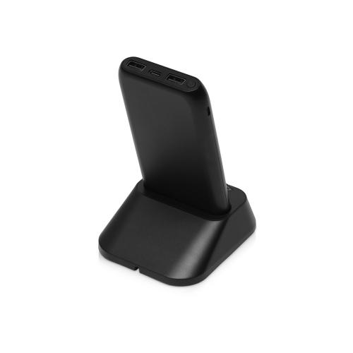 Портативное беспроводное зарядное устройство с док-станцией Uniq, 10000 mah; - купить подарки с логотипом в Воронеже