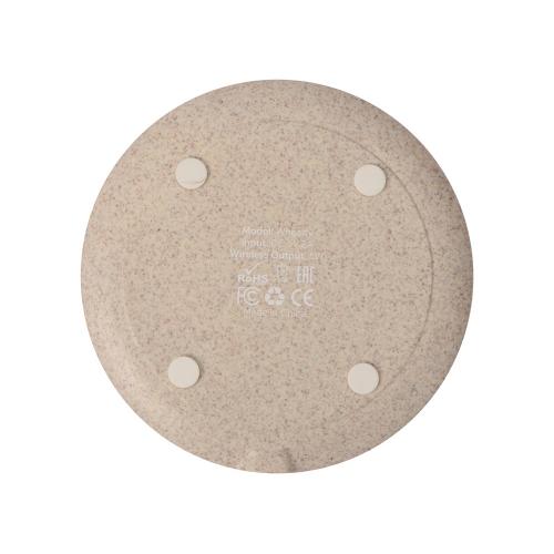 Беспроводное зарядное устройство Wheatty; - купить подарки с логотипом в Воронеже