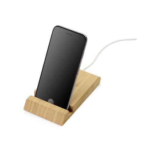Беспроводное зарядное устройство из бамбука Jetty, 10 Вт; - купить именные сувениры в Воронеже