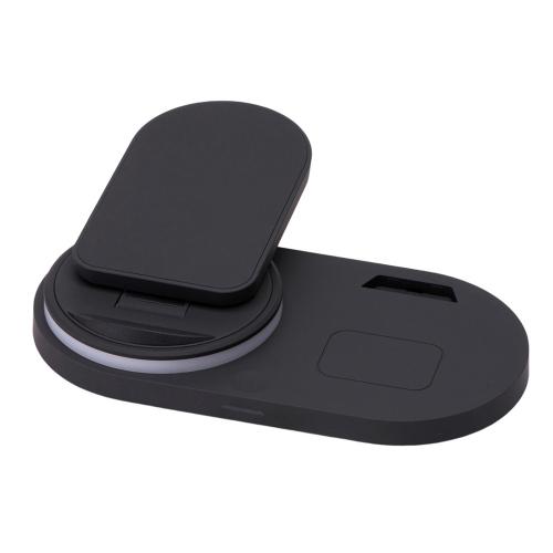 Складная зарядная станция с беспроводной зарядкой Flashport, 15 Вт; - купить необычные сувениры в Воронеже