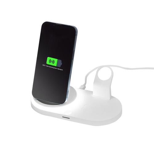 Складная зарядная станция с беспроводной зарядкой Flashport, 15 Вт; - купить необычные подарки в Воронеже
