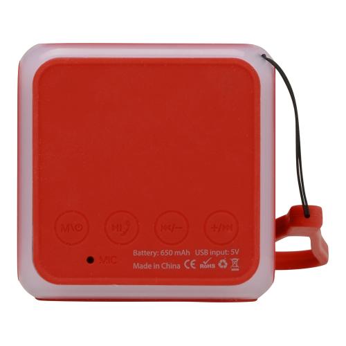 Портативная колонка Cube с подсветкой; - купить подарки с логотипом в Воронеже