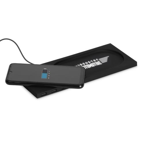 Беспроводное настольное зарядное устройство Glide с подсветкой; - купить необычные подарки в Воронеже