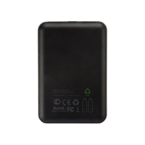 Портативное зарядное устройство из rPET Reborn, 5000 mAh; - купить именные сувениры в Воронеже