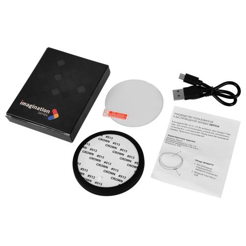 Беспроводное зарядное устройство Sketch с полноцветной печатью; - купить необычные сувениры в Воронеже